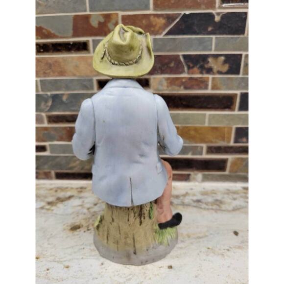 Vintage Farm Man Homco 1433 Figurine, Home Interiors, Old Country Man - Picture 3 of 4